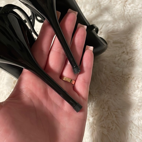 YSL Heels w/ Black Monogram